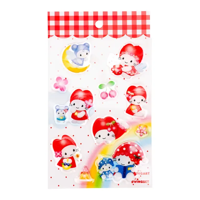 [X YOUNGART] Cherry Pet Glitter Epoxy Sticker