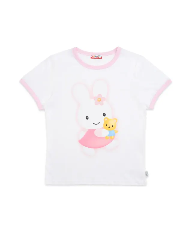 [X YOUNGART] KIDDY Hugs JINI Dot Ringer T-shirt