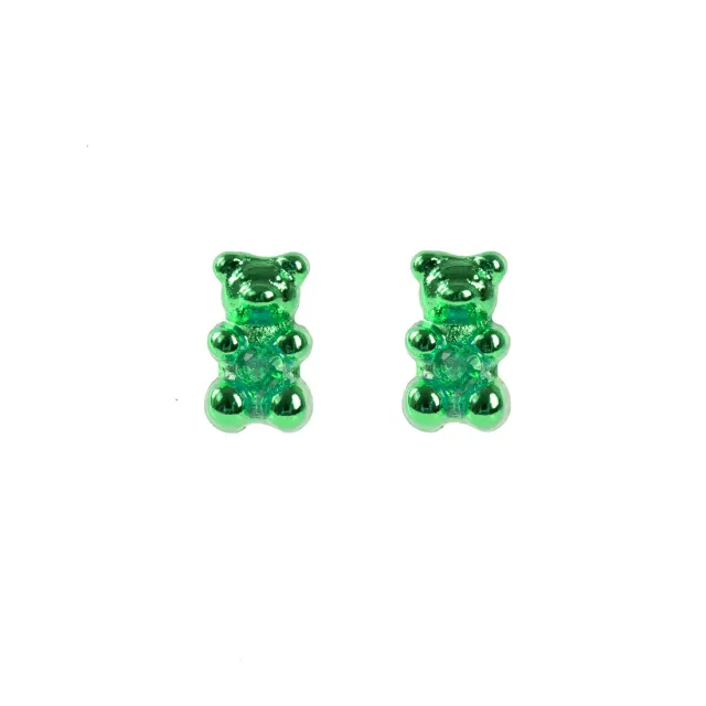 Petit Bear Earrings_Green