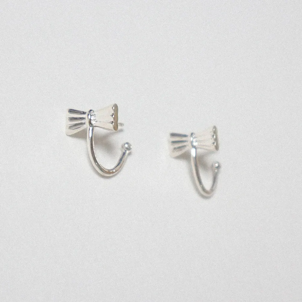 Bow Hoop Earring