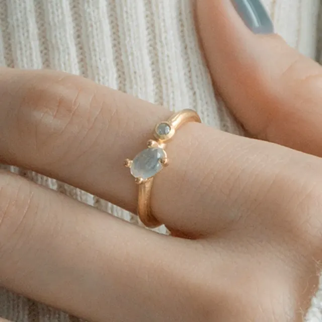 Blue Star Dia Ring - Gold vermeil ver.