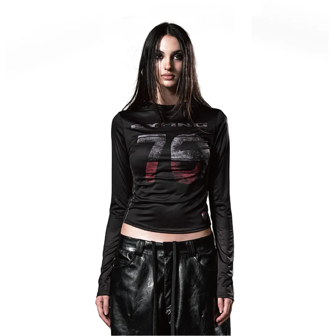 RACING UNIFORM PRINT LONGSLEEVE TOP