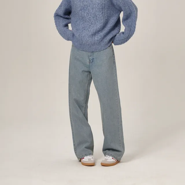 Olas Wide Denim Pants Light Indigo