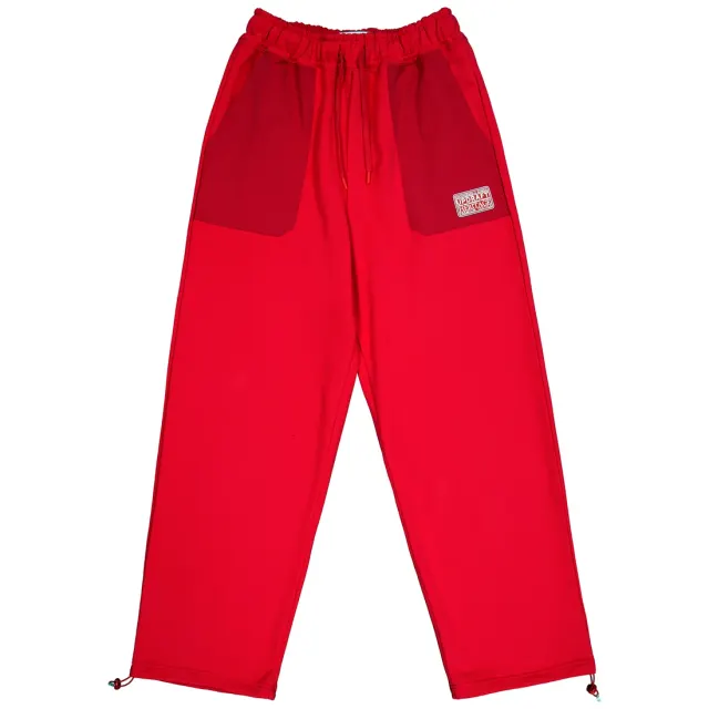 [UPDRAFT] PATCH POCKET COTTON MAN SWEAT PANTS RED
