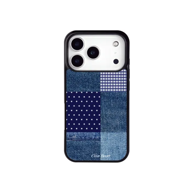 Denim Patchwork Case - Mixed Blues