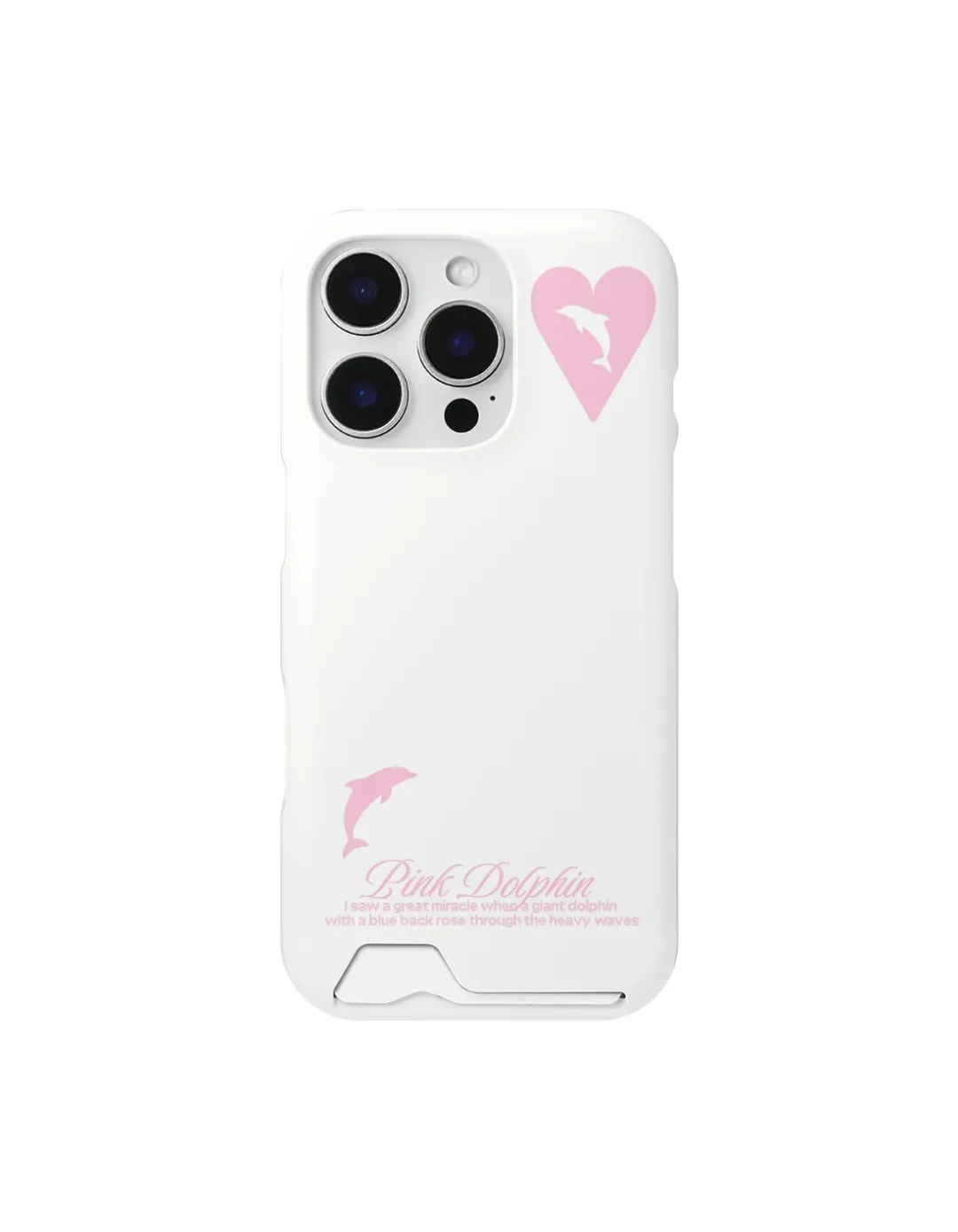 ドルフィン MagSafe対応カード収納ハードケース(Pink)