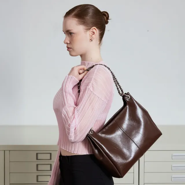 Mael Shoulder_L_Chain_Choco Brown