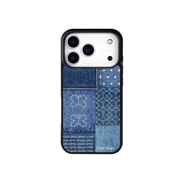 Denim Patchwork Case - Butterfly Whisper