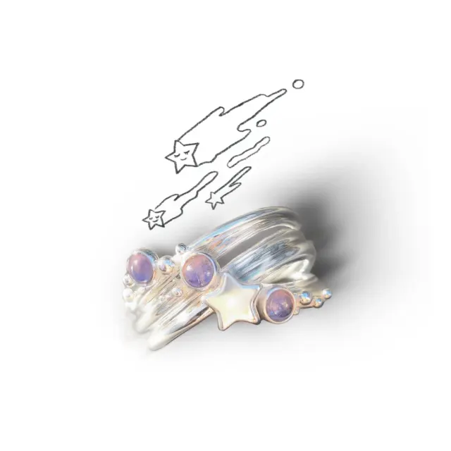 Milky Way Knitting Ring （ひと針の願い）