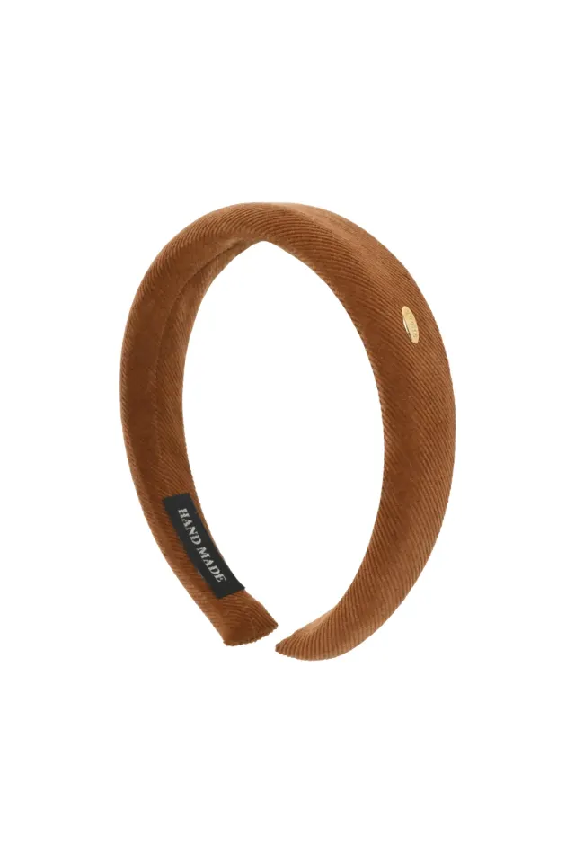 Shu Shu Corduroy Hair Band - Brown