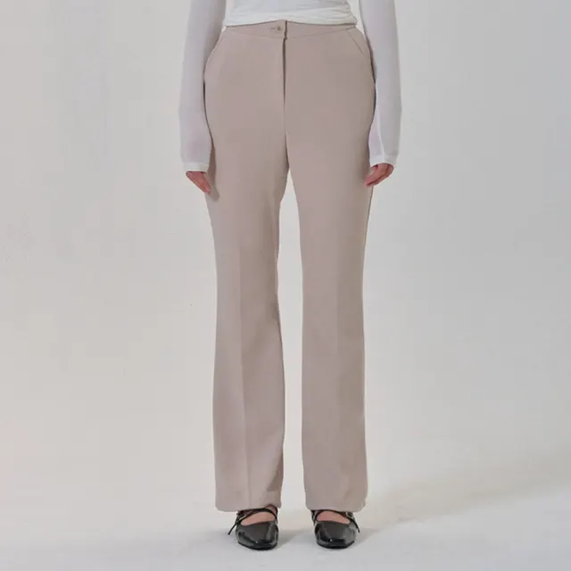 BOOTS CUT SLACKS BEIGE