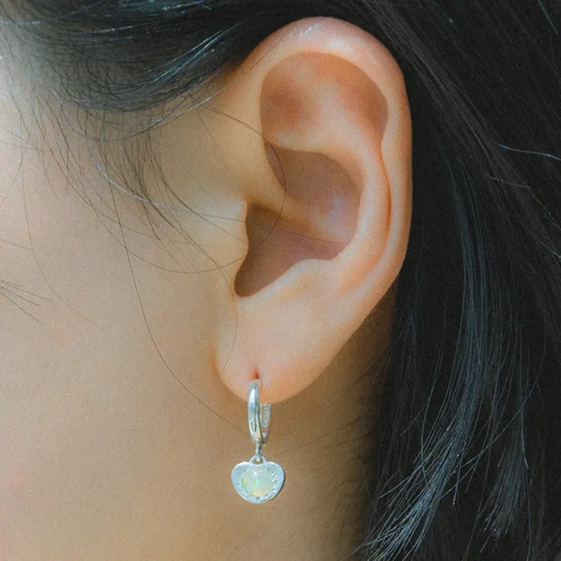 Starry Opal Hoop
