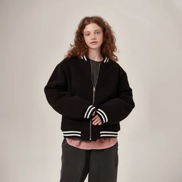 Ecco Fleece Varsity Jacket Black