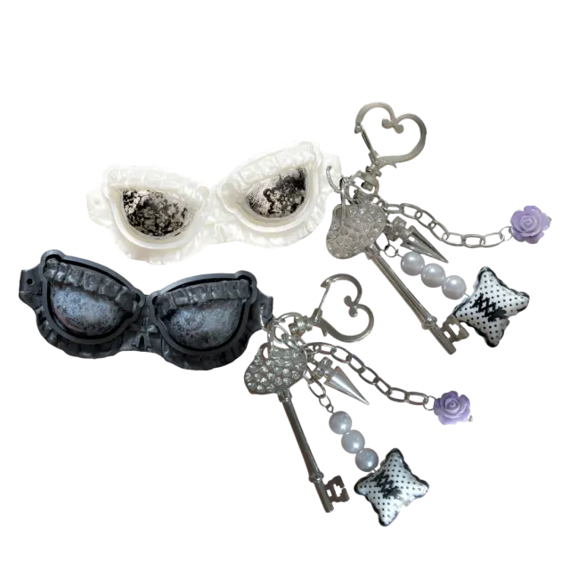 bra lace clicker keyring