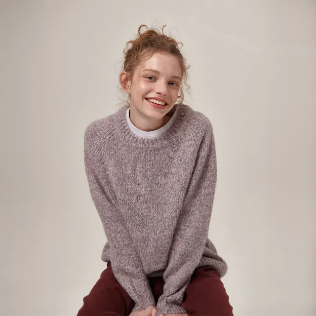 Wavt Wool Round Knit Purple