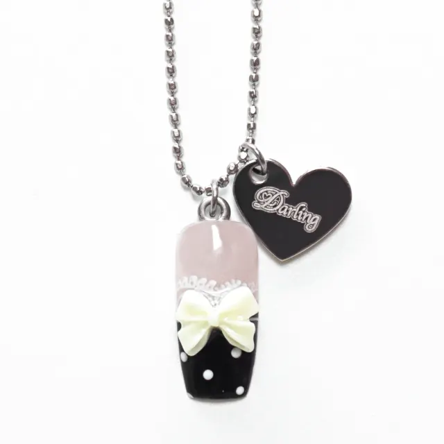 Sugar tip necklace (black)

