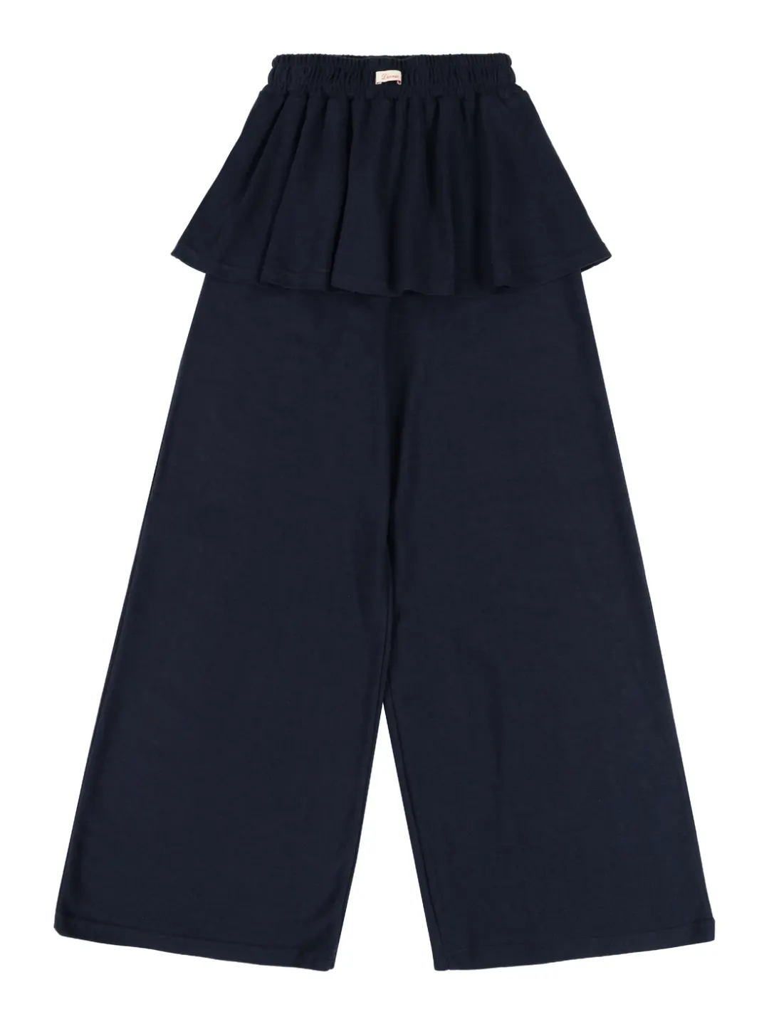 Layered Skirt Pants (Navy)
