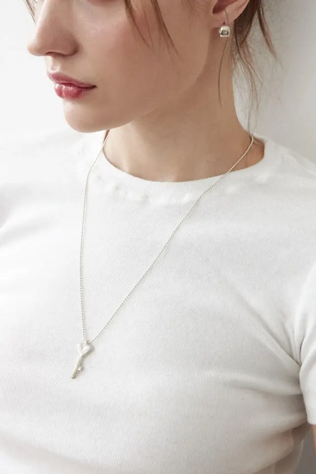 Love key necklace