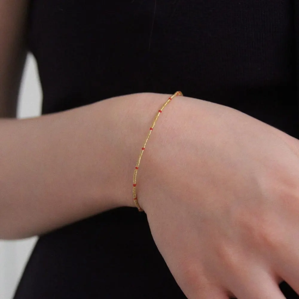 [CCNMADE] Gold Dragon / Handmade Thread Bracelet