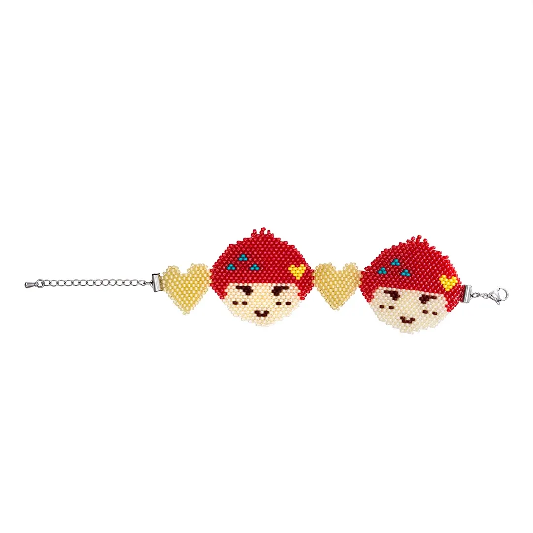 [X DALKI] Dalki Face Beads Bracelet