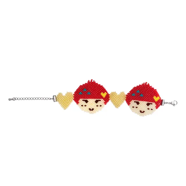[X DALKI] Dalki Face Beads Bracelet