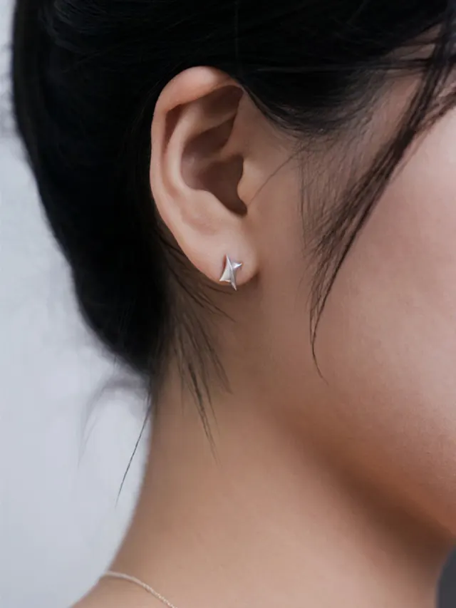 Headlight Earrings S - Silver