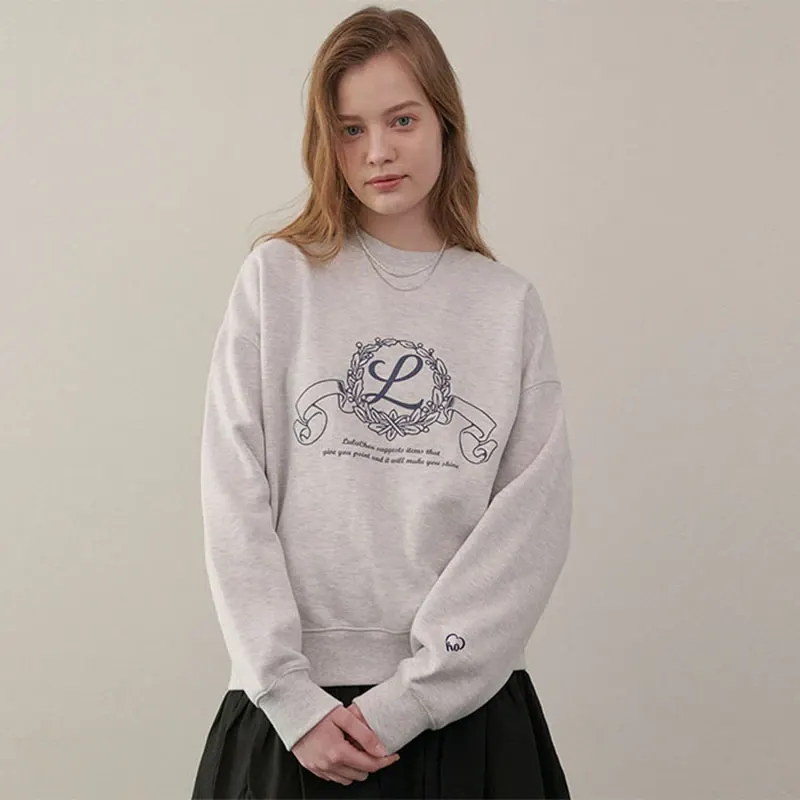 L logo Sweatshirt - Light gray