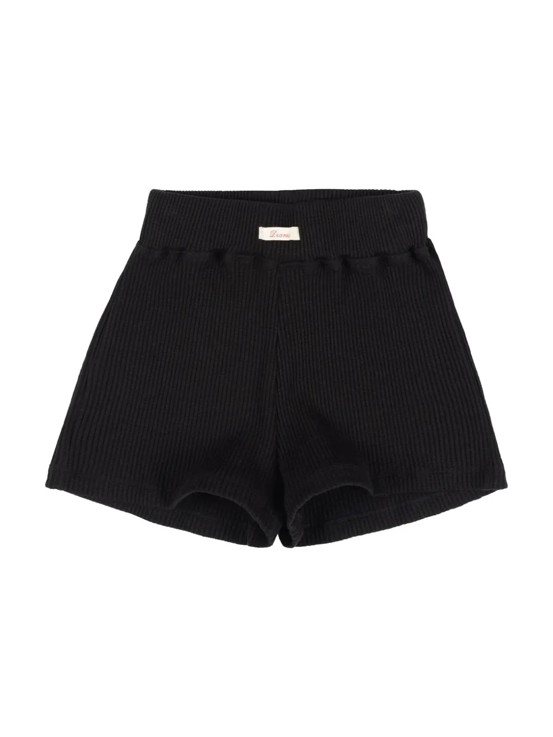 Waffle micro shorts (Black)