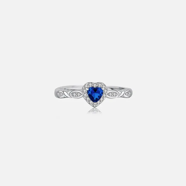 [Silver925] Moika Heart Petit Ring (iris)