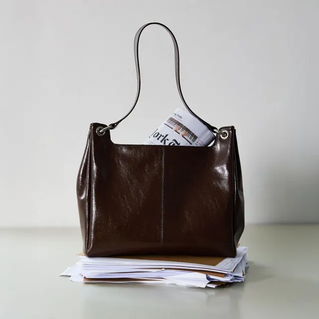 Mael Shoulder Bag_L Classic_Choco Brown