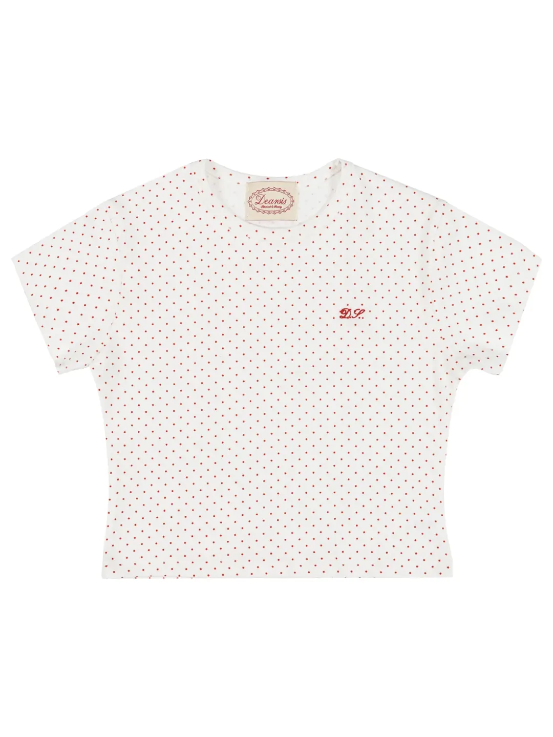 Dot cropped tee (Red dot)