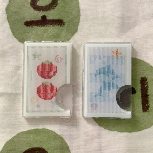 summer beads epoxy card pocket