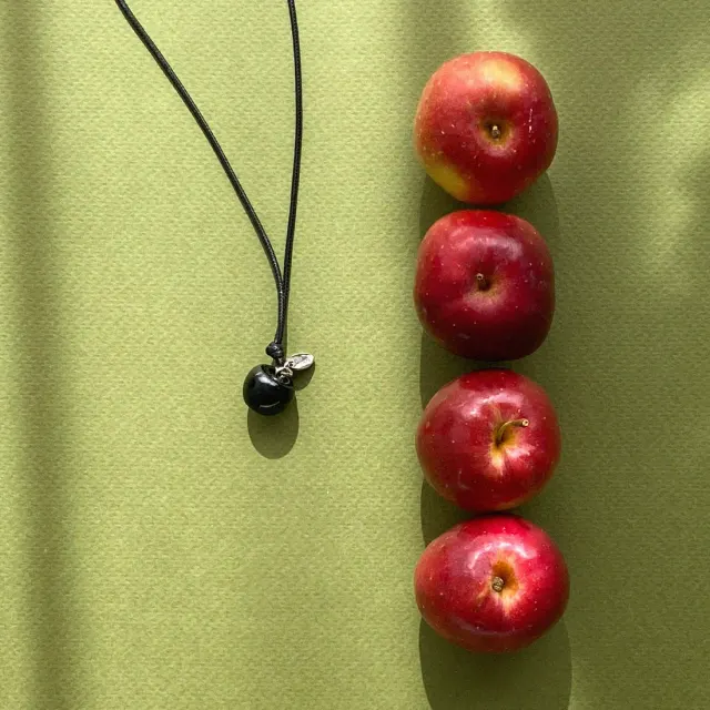 blackberry apple necklace