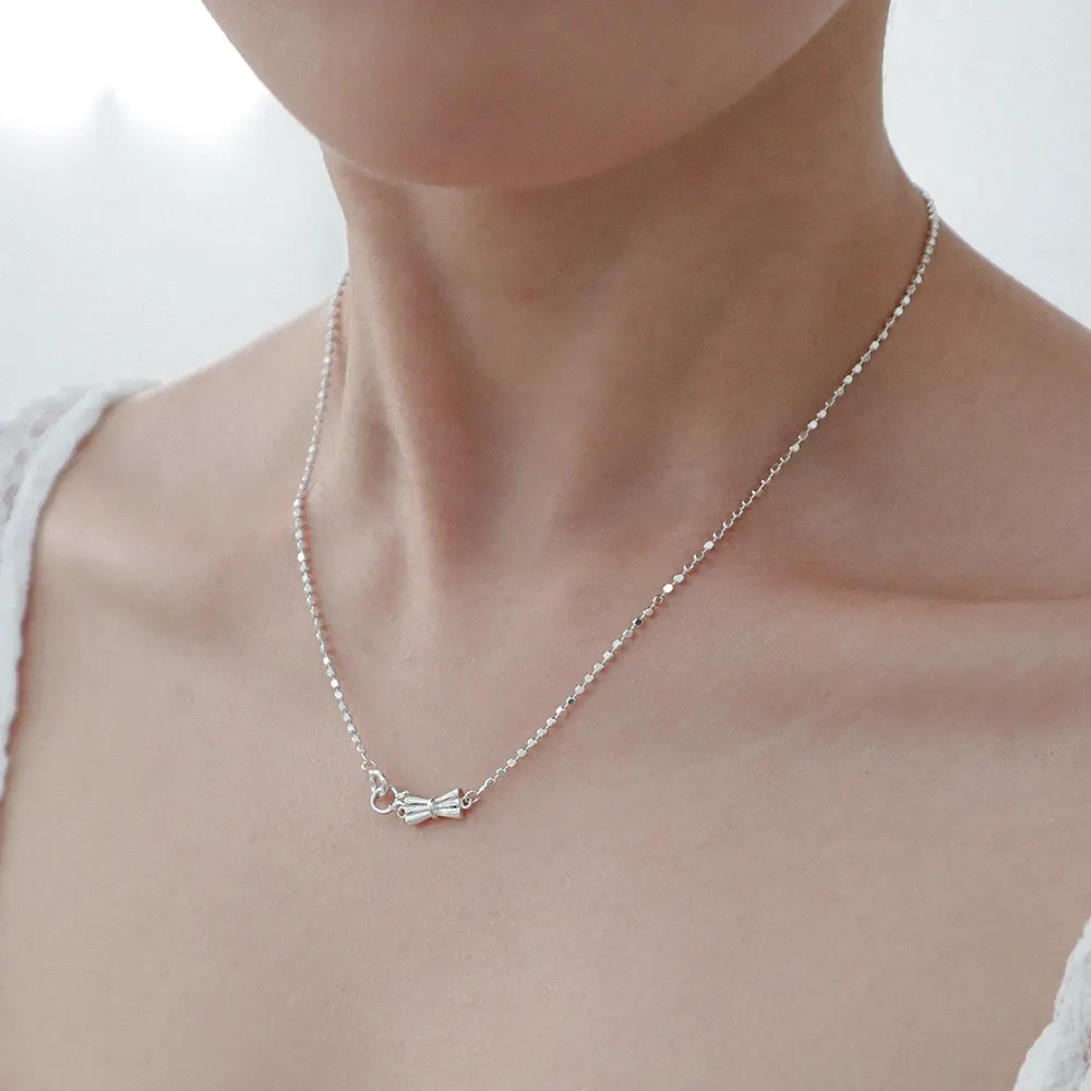 Glow Dot Bow Necklace