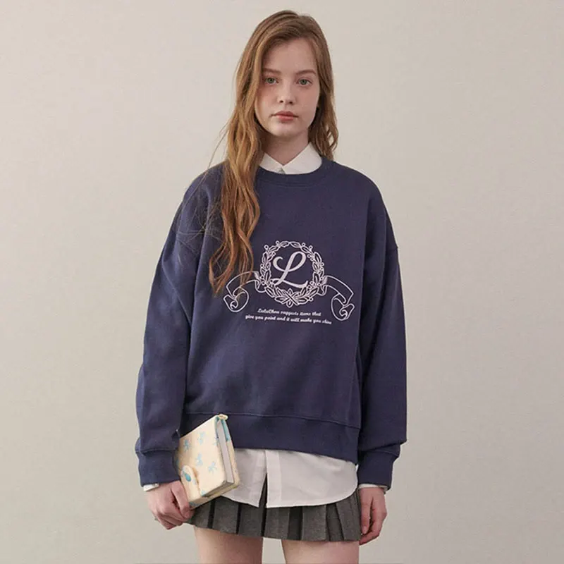 L logo Sweatshirt - Navy