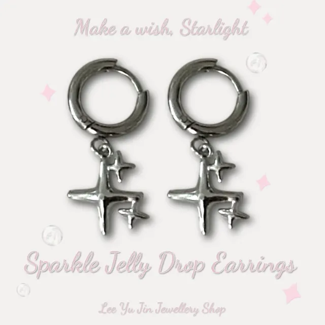 Sparkle jelly drop earring