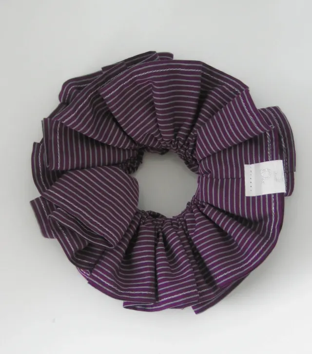 FLAT BAGEL SCRUNCHIE (SHADOW PLUM)