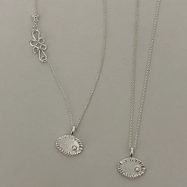 Pleats Necklace - Silver
