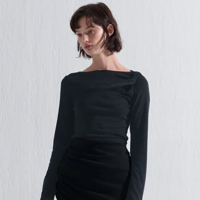 TWIST LONG T-SHIRT BLACK