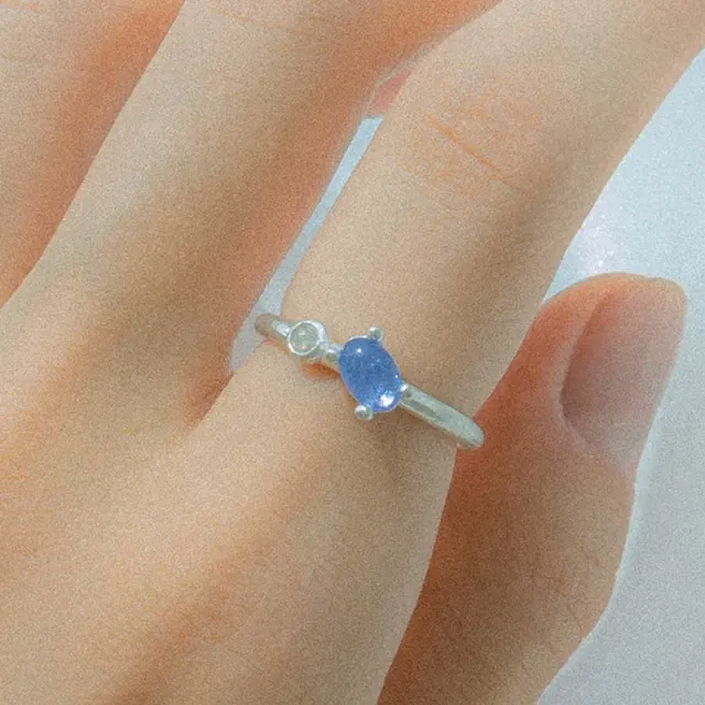 Blue Star Dia Ring - Tanzanite