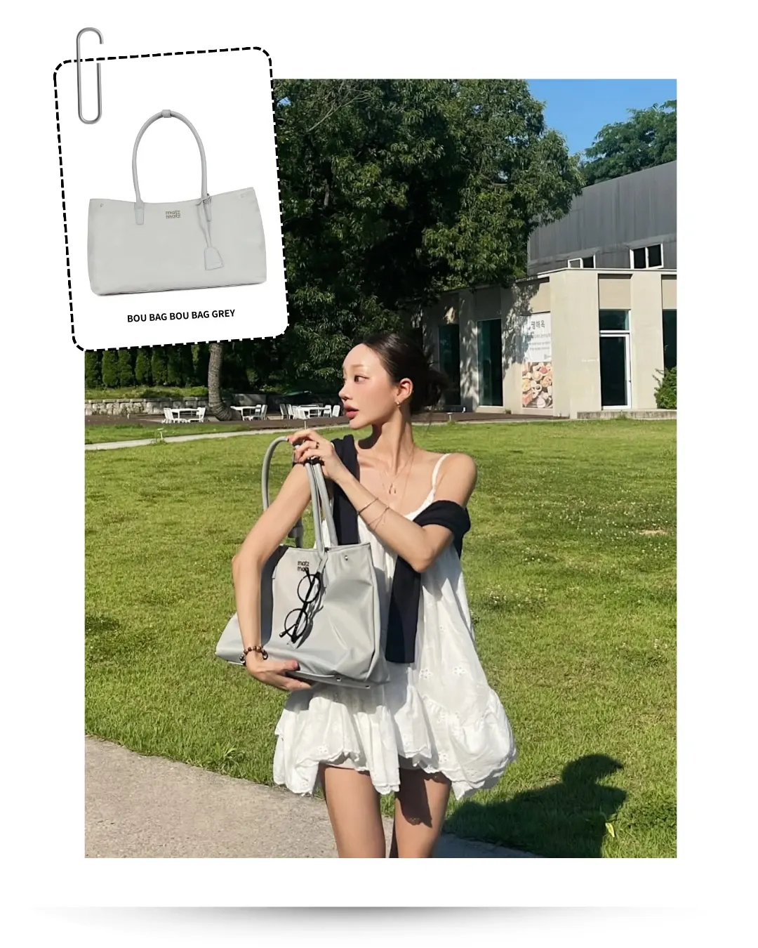 BOU BAG GREY