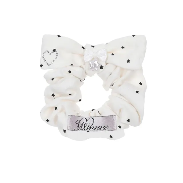 Mini star scrunchie(Vanilla white)