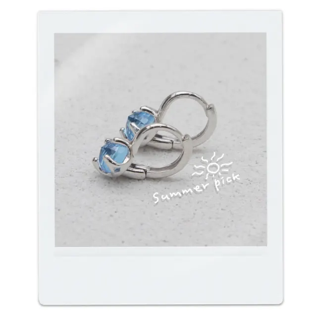 Sparkling Rose Cut Earrings (炭酸のようにきらめく宝石)