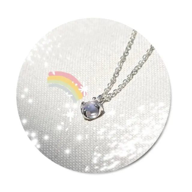 Sparkling Rose Cut Necklace (炭酸のようにきらめく宝石)