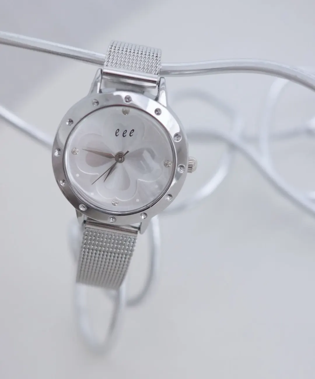 Lucky Clover Watch (Silver Ivory)