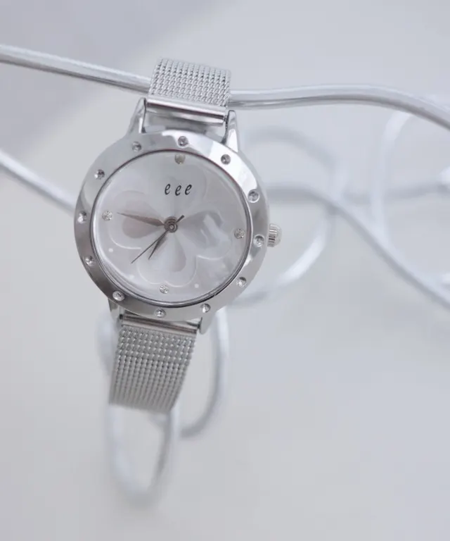 Lucky Clover Watch (Silver Ivory)