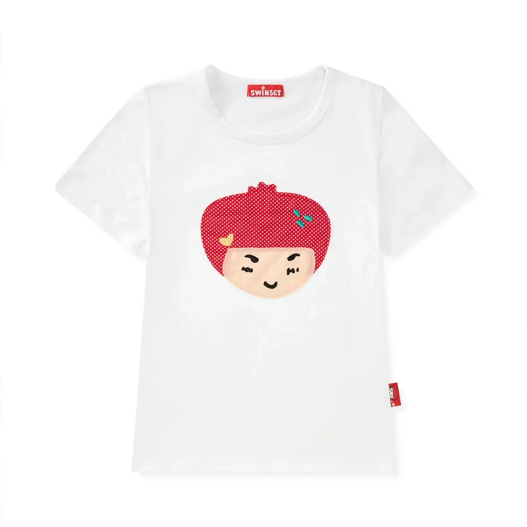 [X DALKI] Face Patchwork T-shirt