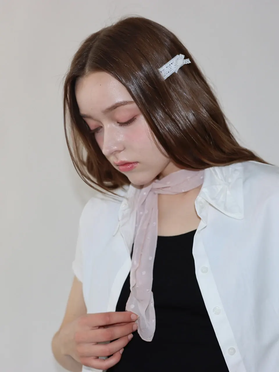 Tiny Dot Scarf (pink)