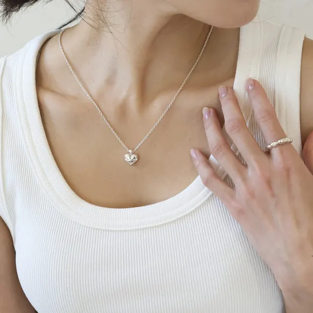 water drop(heart ver)necklace
