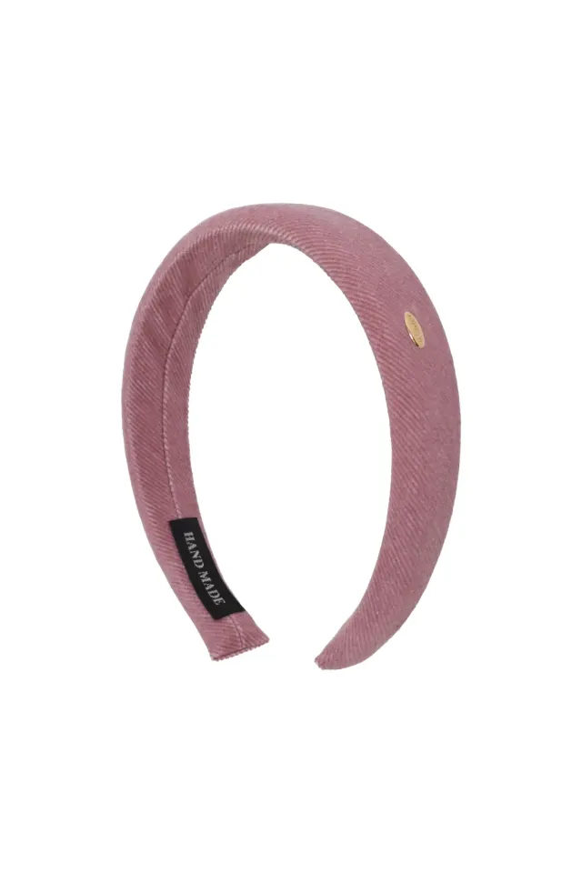 Shu Shu Corduroy Hair Band - Mauve Pink